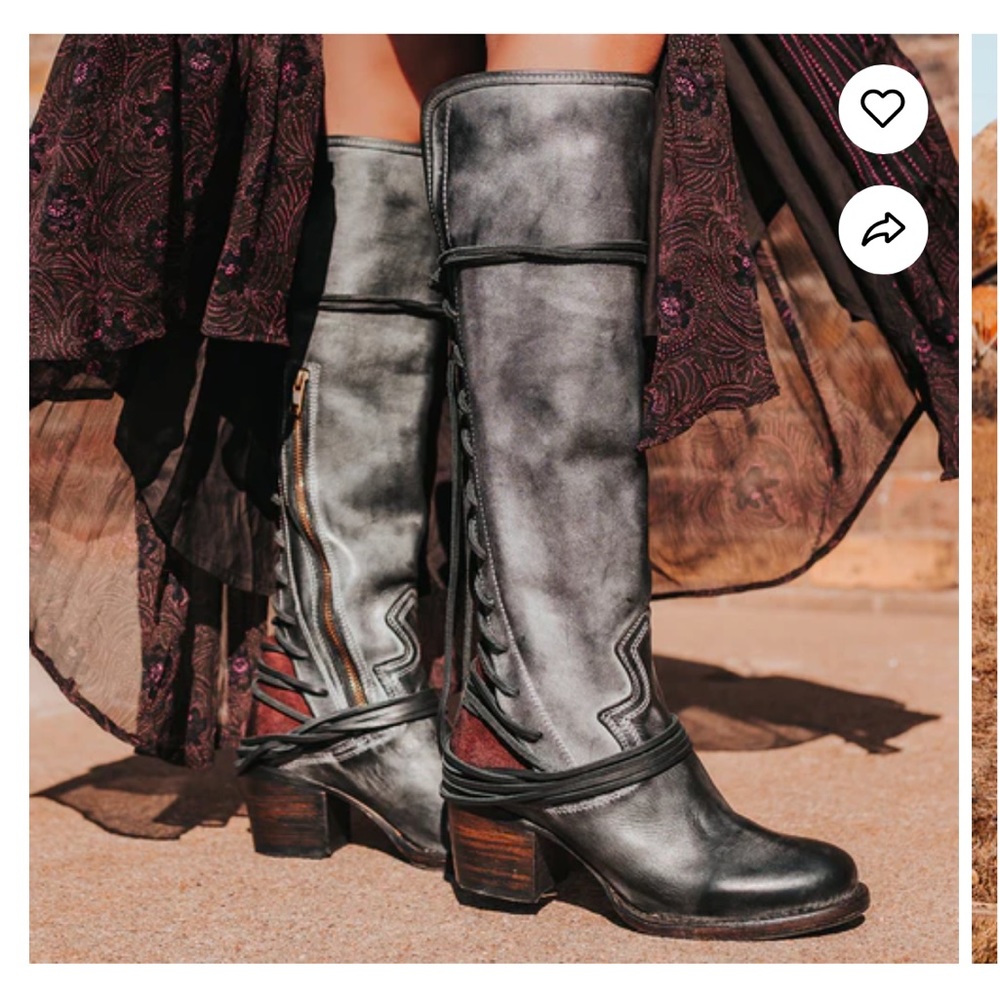 Freebird by Steven black Coal boot.